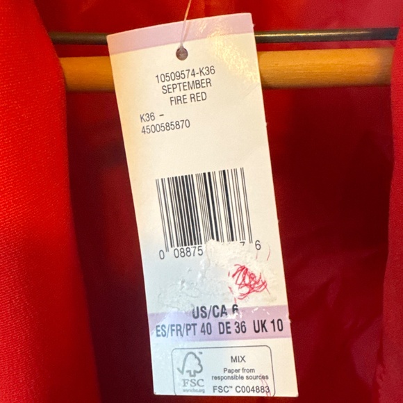 Jones, New York collection stretch blazer red - Picture 3 of 7